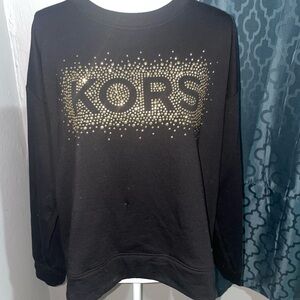 Michael Kors Black and Gold Sweatshirt